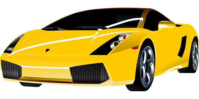 žluté lamborghini